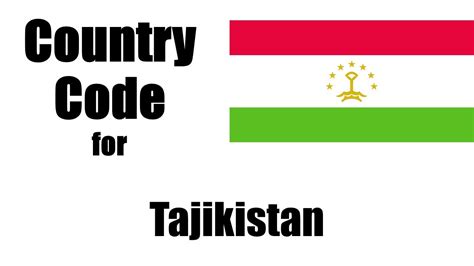 Phone Codes for Tajikistan .